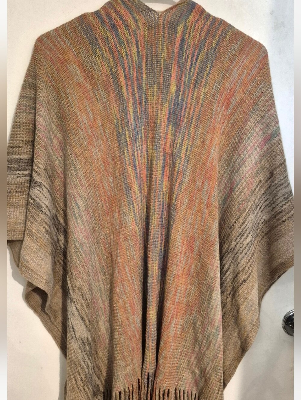 Multicolor Ruana Wrap NEW - Picture 5 of 7